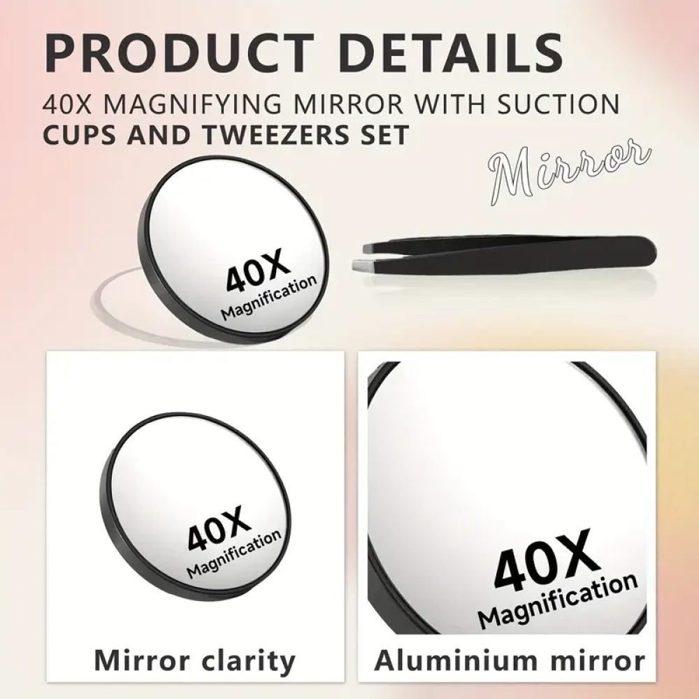 Beauty Makeup Hd - Compact Handheld Magnifying Mirror Suction Cup