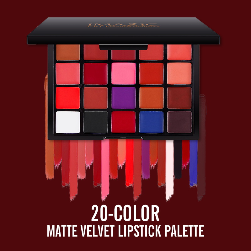 IMAGIC 20 Colors Lipstick Pale - Beauty Makeup Palette recension och pris