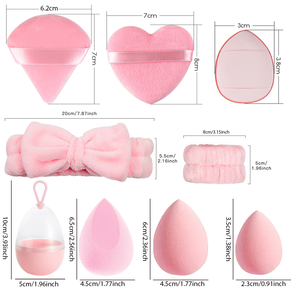 17Pcs Makeup Sponge Blender Se - Beauty Makeup Desk recension och pris