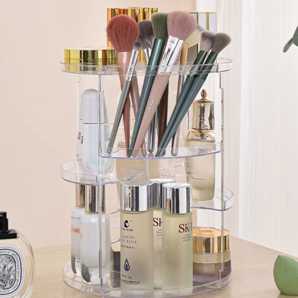 360-Degree Rotating Cosmetic S - Beauty Makeup Desk recension och pris