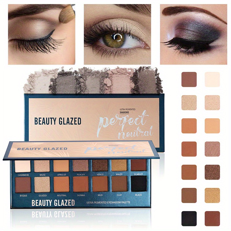 BEAUTY GLAZED 14 Colors Eyesha - Beauty Makeup Palette recension och pris
