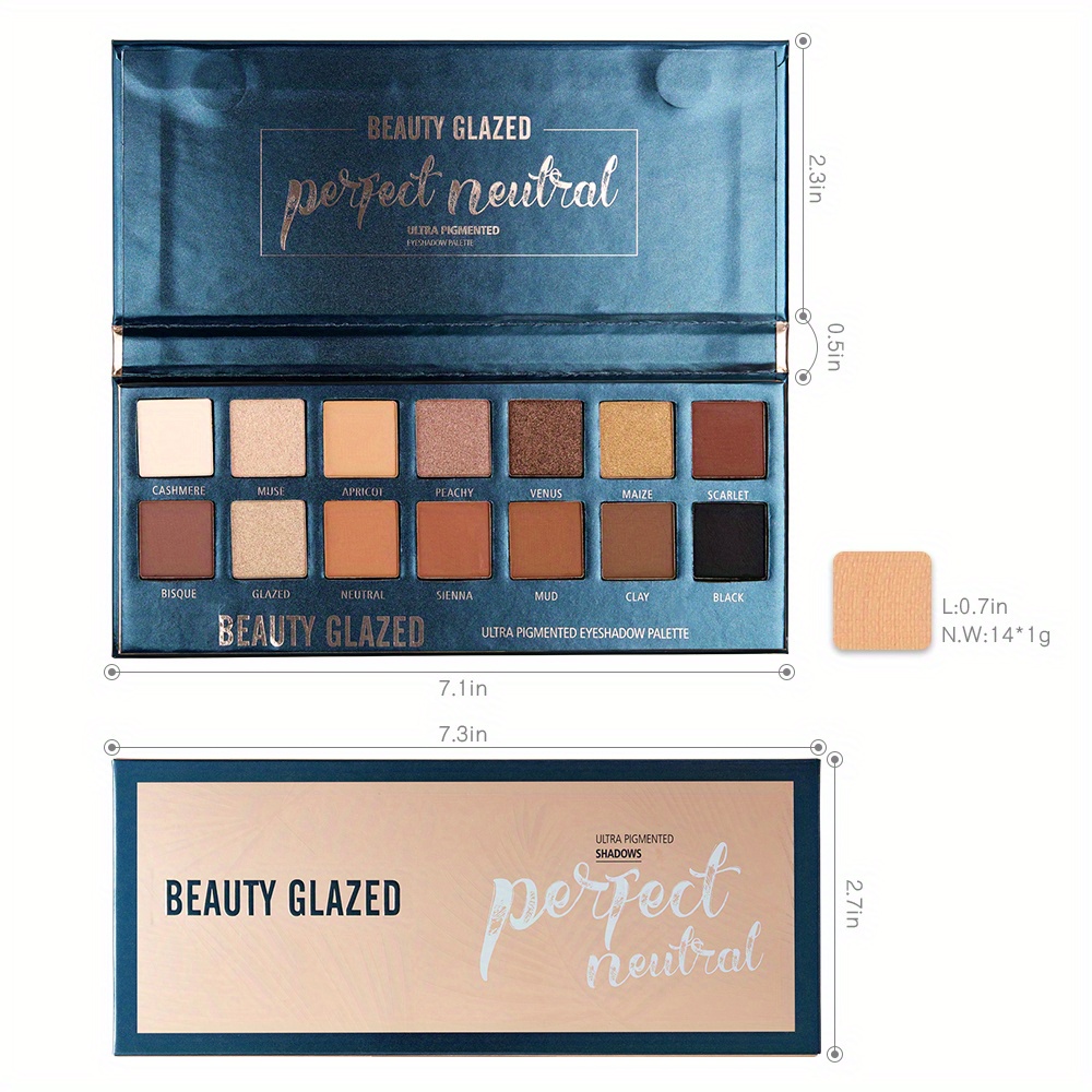 BEAUTY GLAZED 14 Colors Eyesha - Beauty Makeup Palette recension och pris