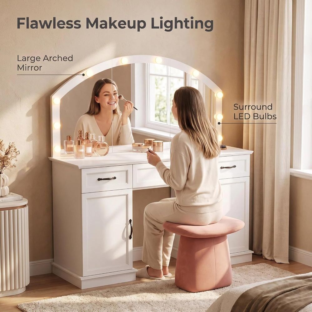Large 55 LED Makeup Mirror Van - Beauty Makeup Hd recension och pris