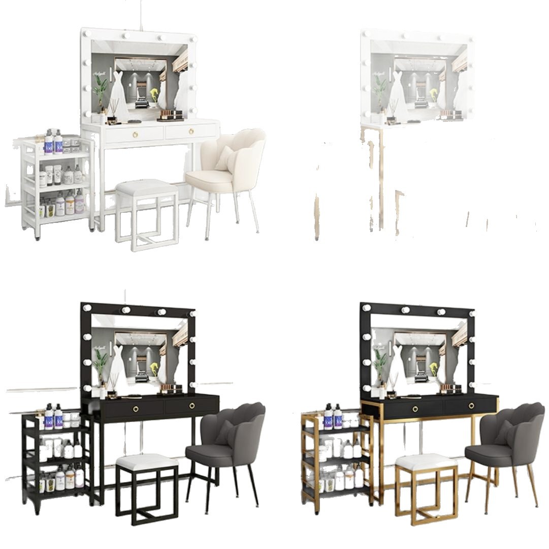 Studio dresser with lamp mirro - Beauty Makeup School recension och pris