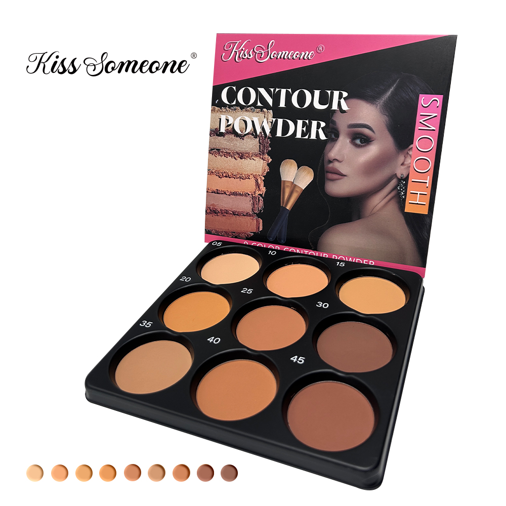 9 Color Powder Contour Palette - Beauty Makeup Palette recension och pris