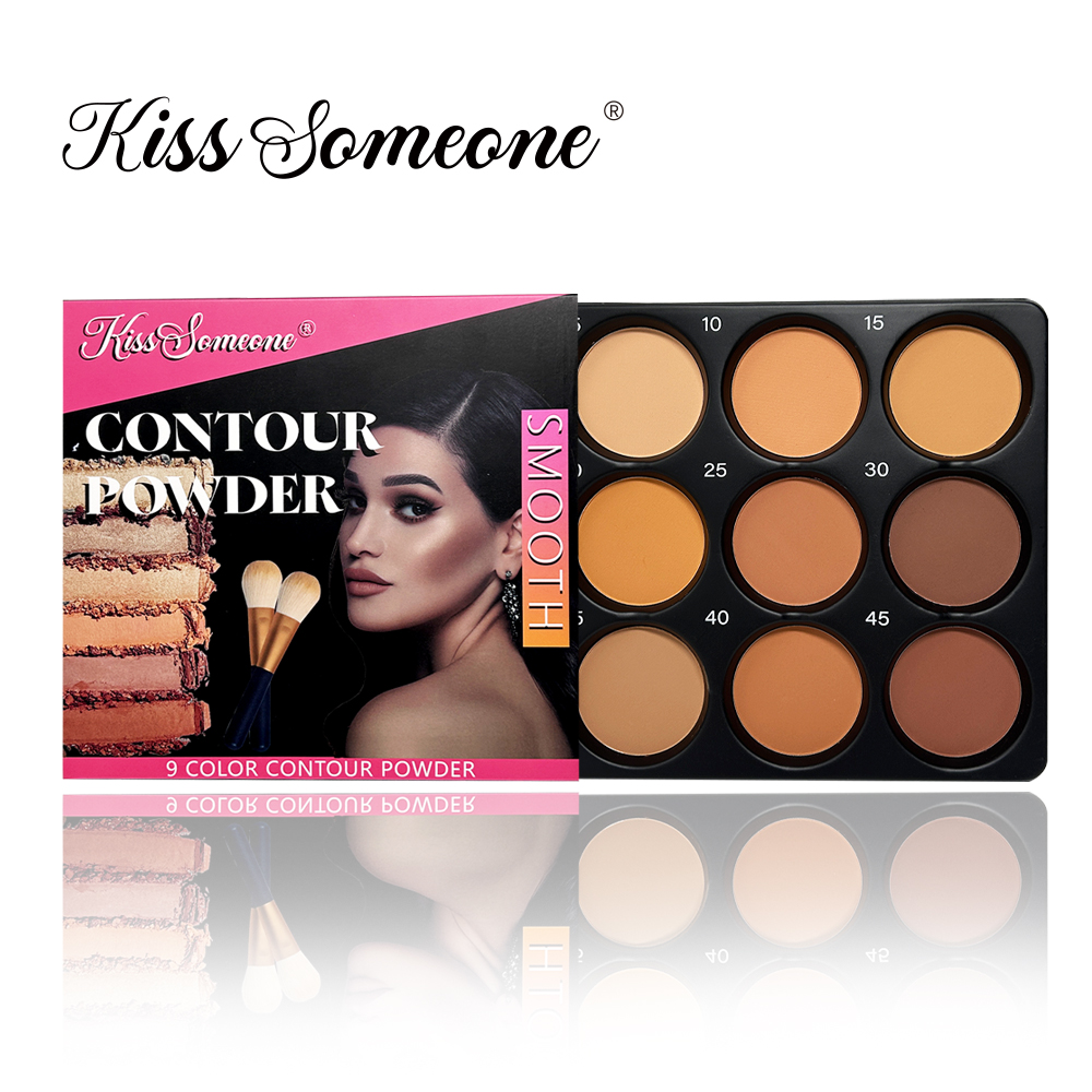 9 Color Powder Contour Palette - Beauty Makeup Palette recension och pris