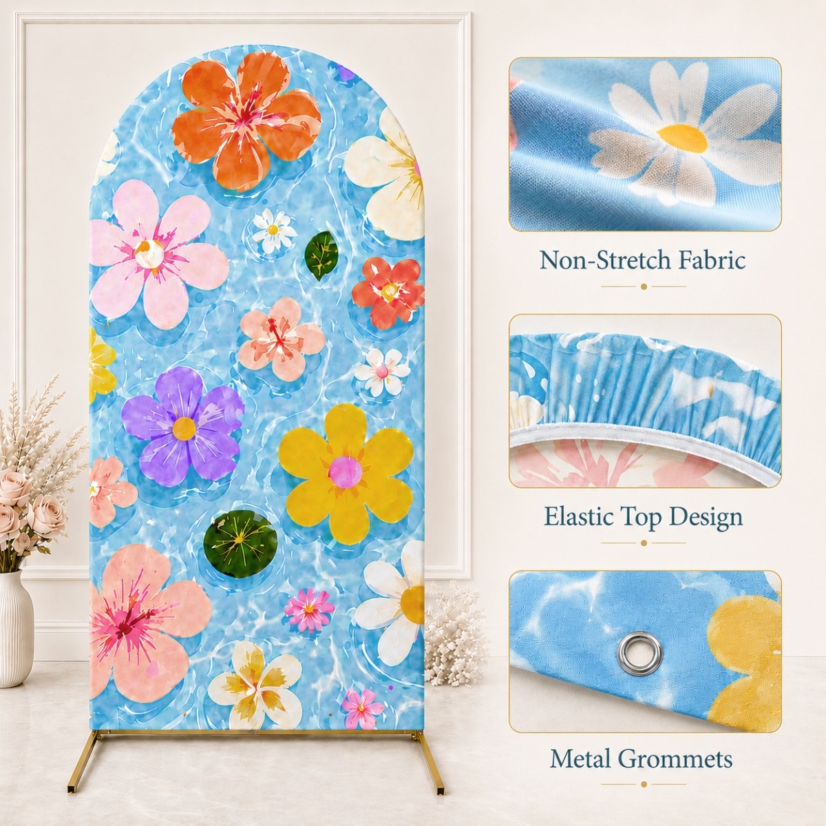 Arch Backdrop Cover Single Sid - Beauty Makeup School recension och pris