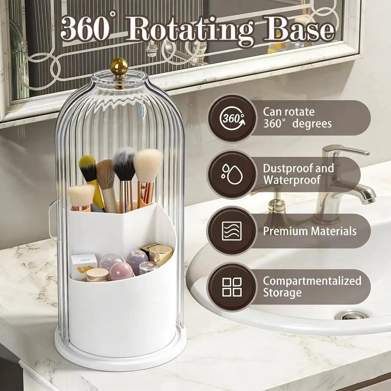 5-Piece Set, 360-Degree Rotati - Beauty Makeup Desk recension och pris
