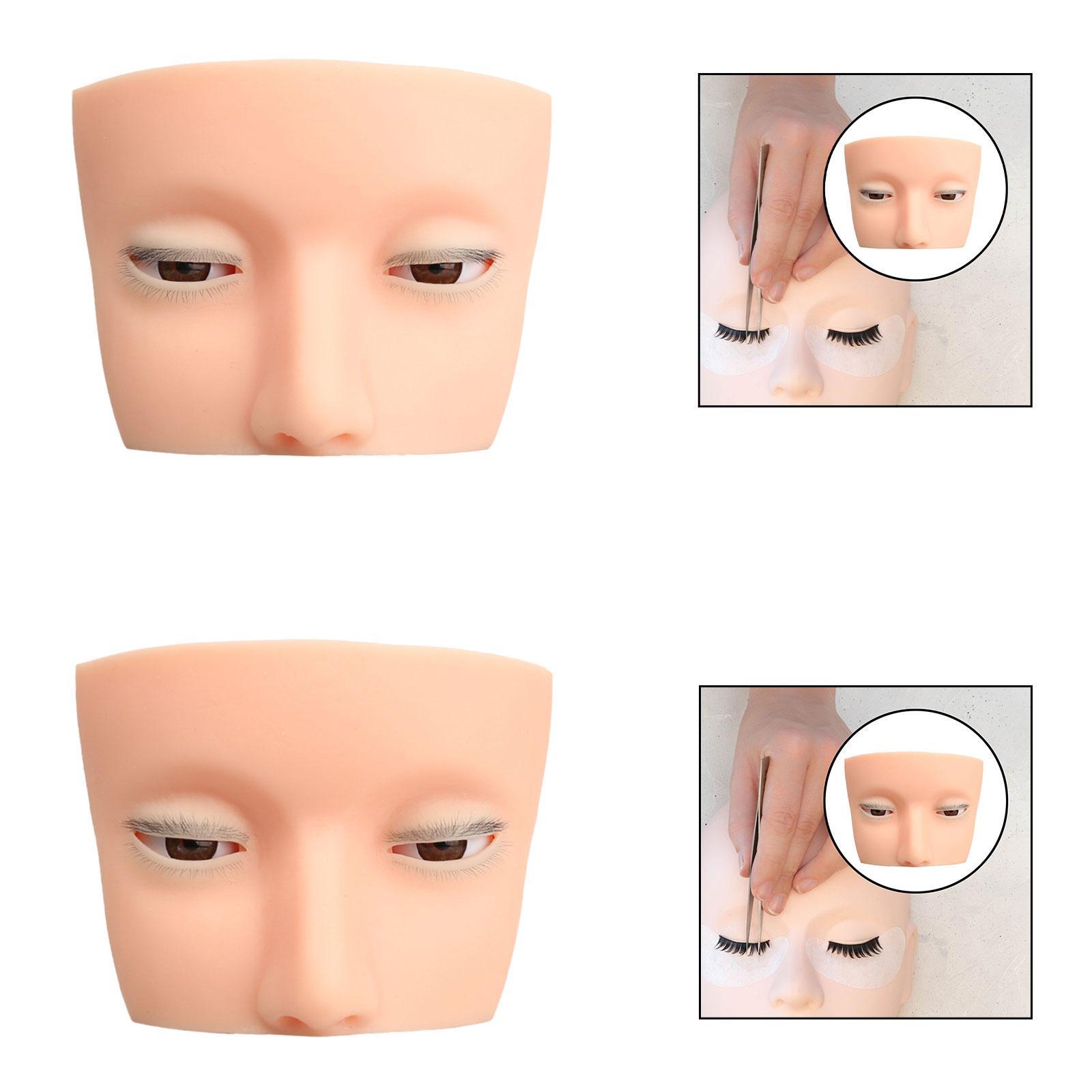 Silicone Eyelash Mannequin Hea - Beauty Makeup School recension och pris