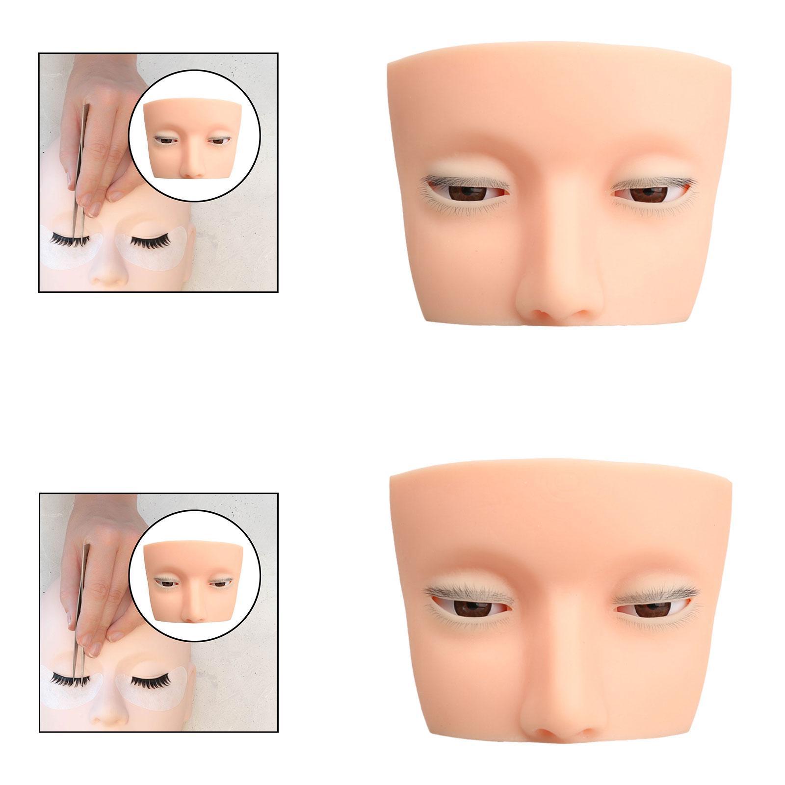Silicone Eyelash Mannequin Hea - Beauty Makeup School recension och pris