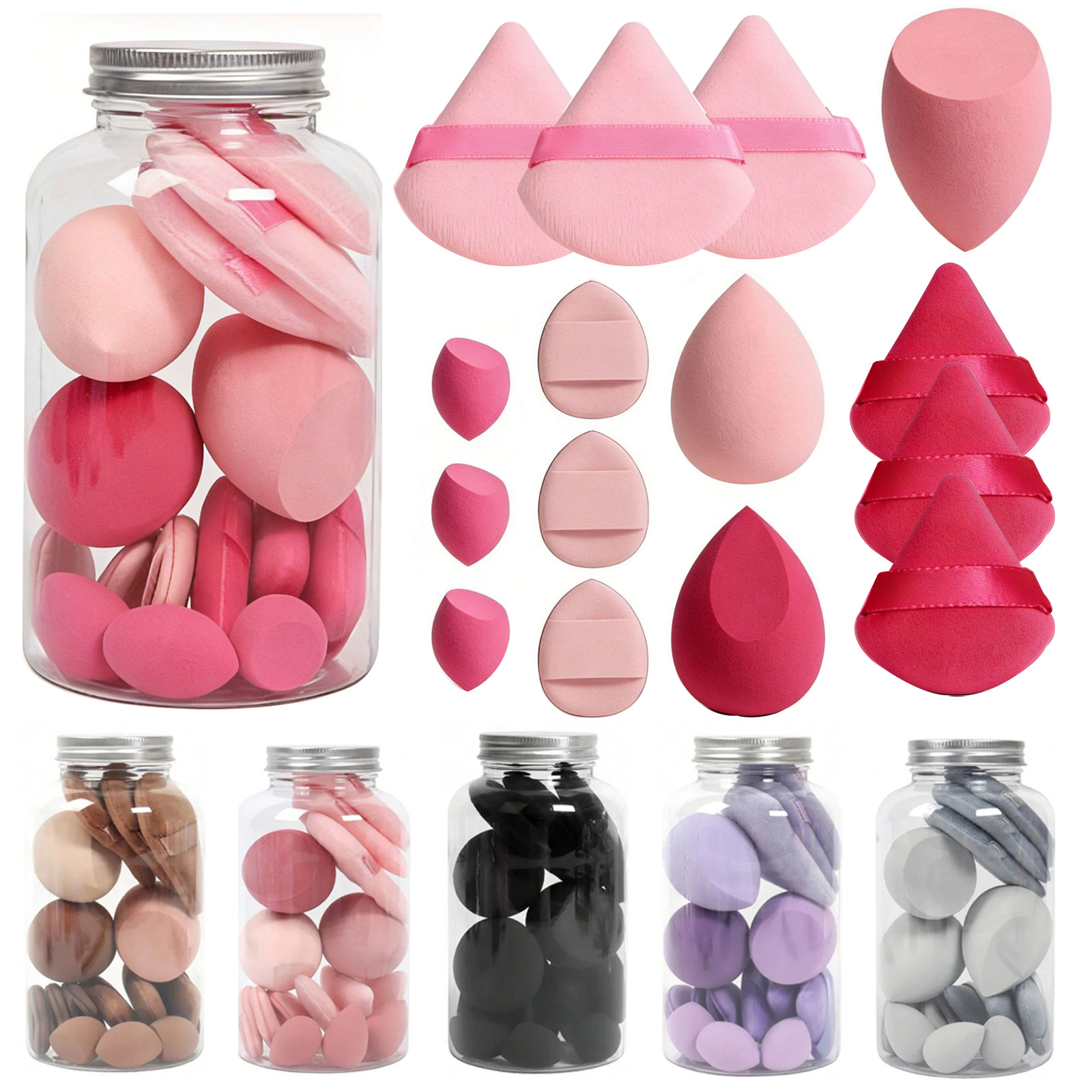 15 Pcs Makeup Sponge Set, Beau - Beauty Makeup Desk recension och pris