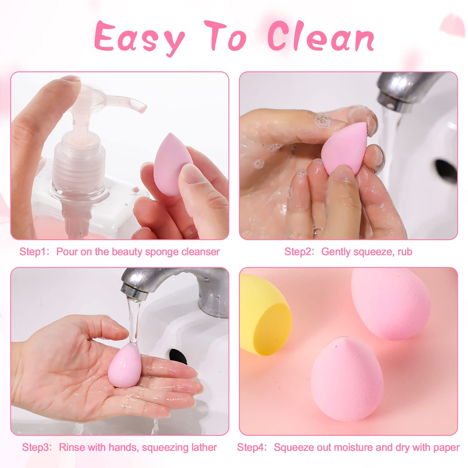 15 Pcs Makeup Sponge Set, Beau - Beauty Makeup Desk recension och pris