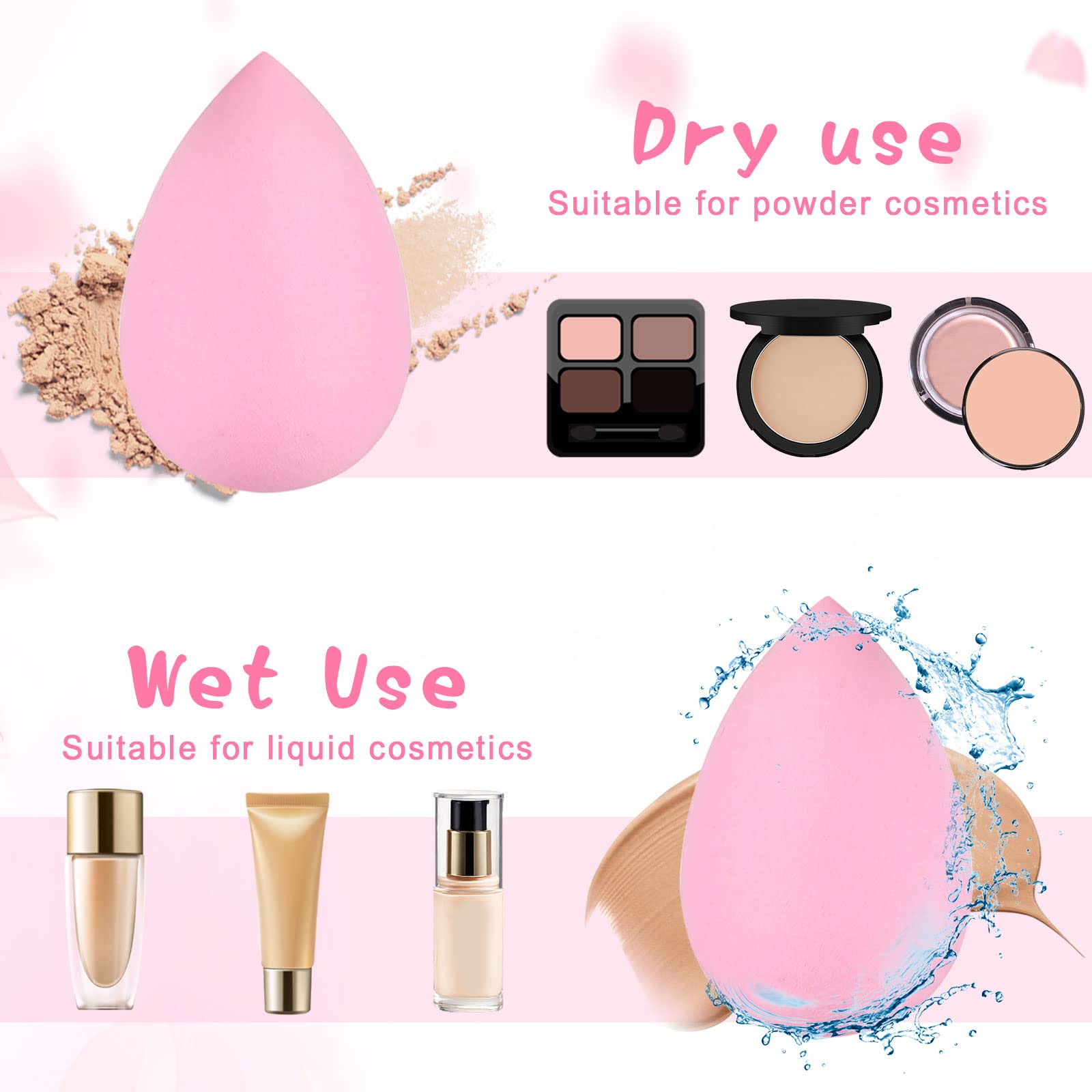 15 Pcs Makeup Sponge Set, Beau - Beauty Makeup Desk recension och pris