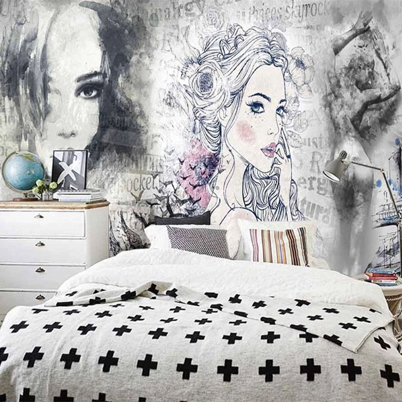 Custom 3D Mural Retro Fashion  - Makeup Beauty House recension och pris