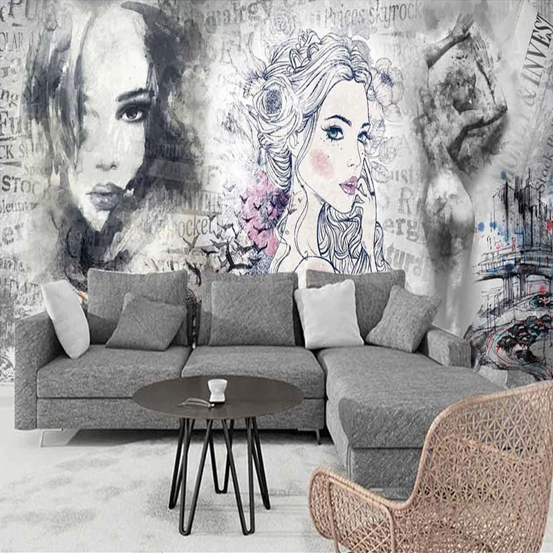 Custom 3D Mural Retro Fashion  - Makeup Beauty House recension och pris