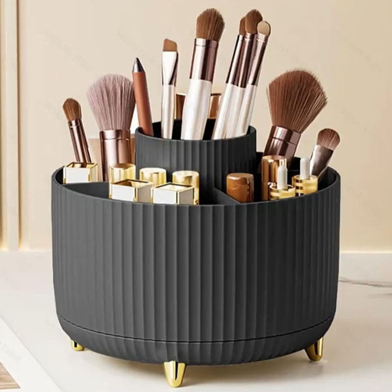 1Pcs 360° Rotating Makeup Brus - Beauty Makeup Desk recension och pris
