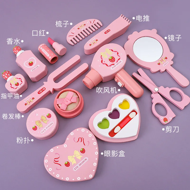 Children Wooden Play House Toy - Makeup Beauty House recension och pris