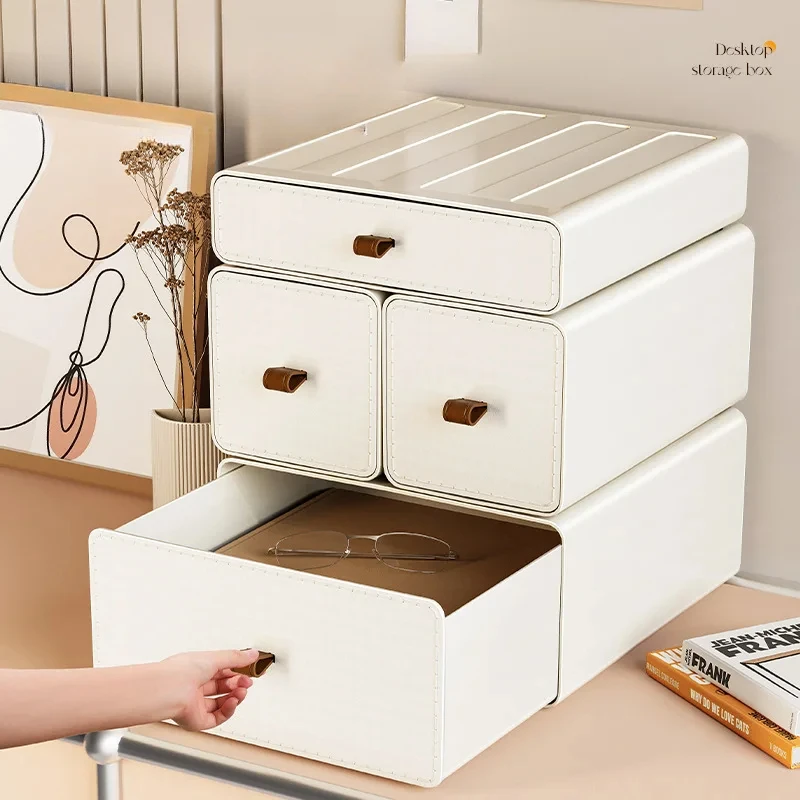 Desktop Storage Box Stackable  - Beauty Makeup Desk recension och pris
