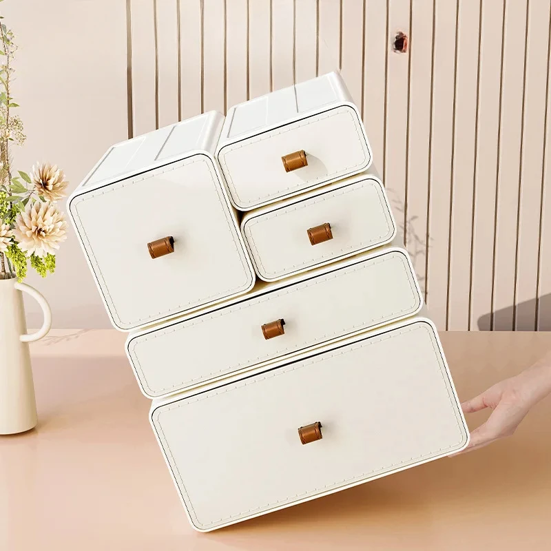 Desktop Storage Box Stackable  - Beauty Makeup Desk recension och pris