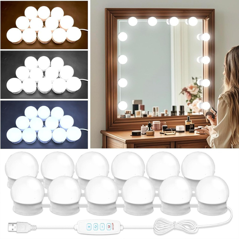 LED Makeup Light No Drill Past - Beauty Makeup Desk recension och pris