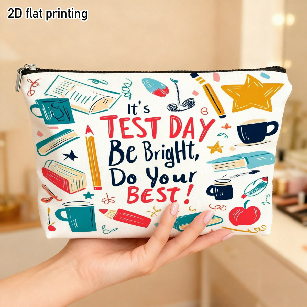 Test Day Graphic Makeup Bag Vi - Beauty Makeup School recension och pris