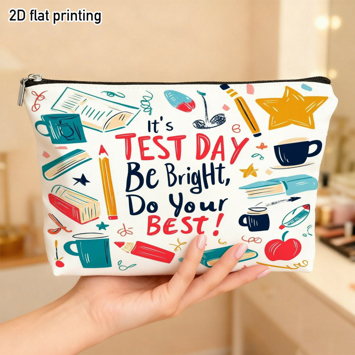 Test Day Graphic Makeup Bag Vi - Beauty Makeup School recension och pris