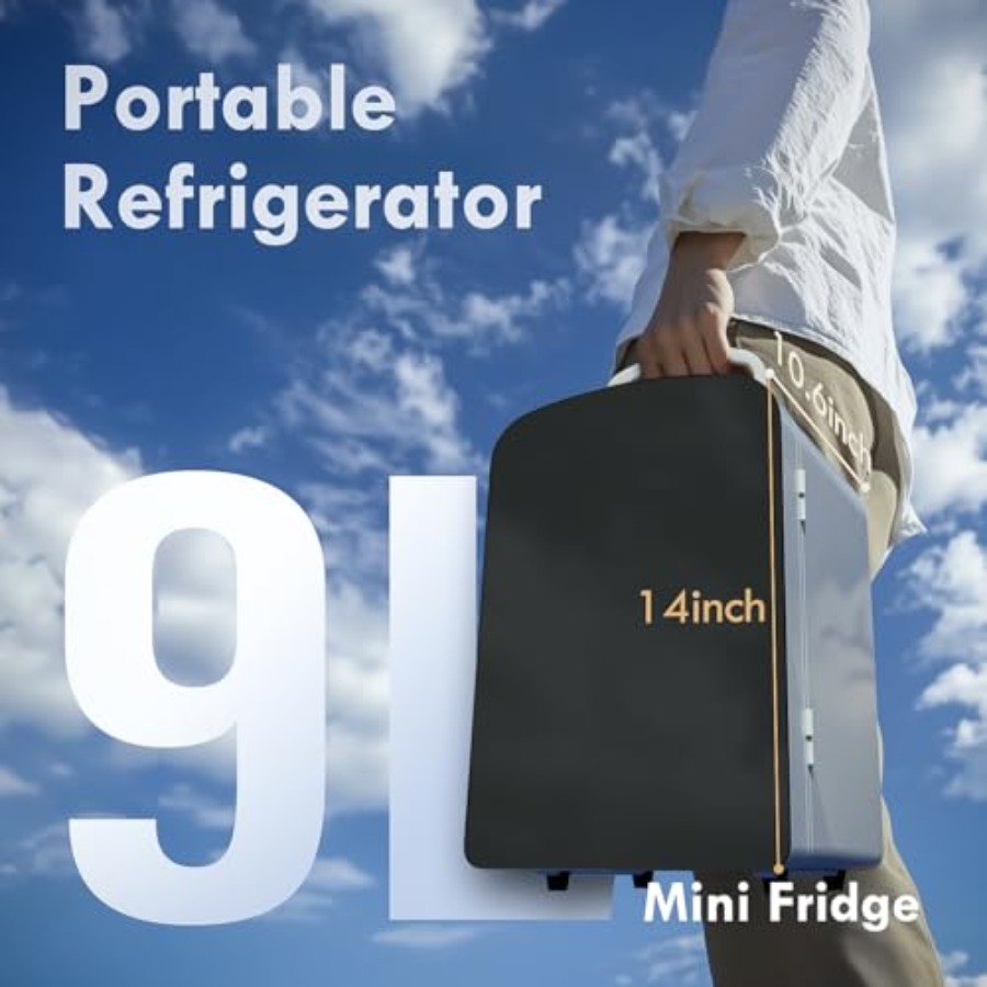 9L Mini Fridge for Bedroom Car - Beauty Makeup Desk recension och pris